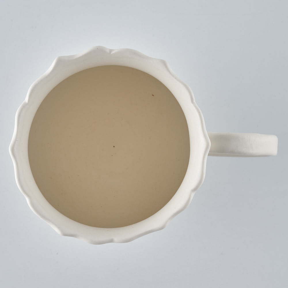 暮縞　フルールシリーズ　フルールマグカップ　白