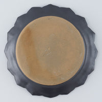 暮縞　フルールシリーズ　蓮花皿　黒