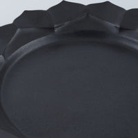 暮縞　フルールシリーズ　蓮花皿　黒