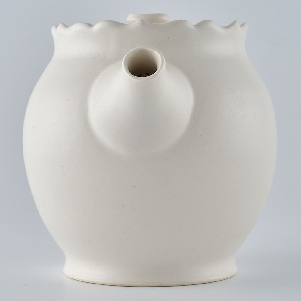 暮縞　フルールシリーズ　ポット　白