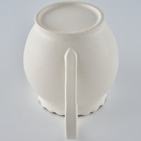 暮縞　フルールシリーズ　ポット　白