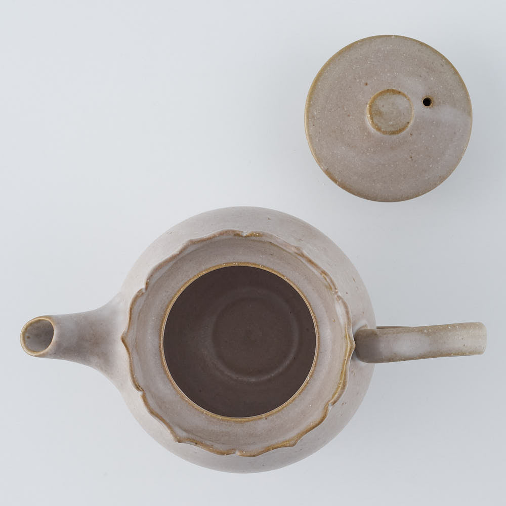 暮縞　フルールシリーズ　ポット　ライトグレー