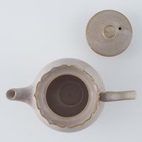 暮縞　フルールシリーズ　ポット　ライトグレー