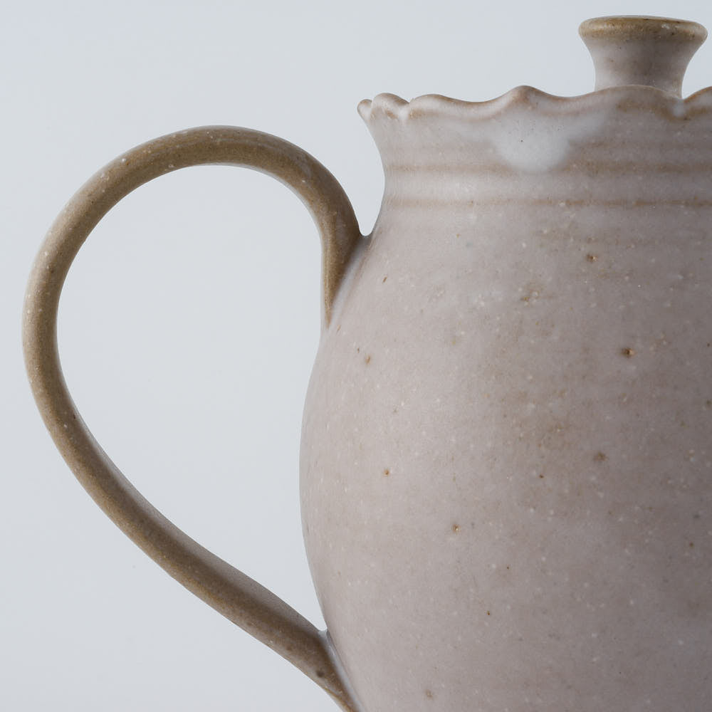 暮縞　フルールシリーズ　ポット　ライトグレー