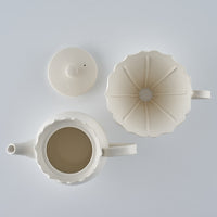 暮縞　フルールシリーズ　コーヒードリッパー＆サーバーA　白