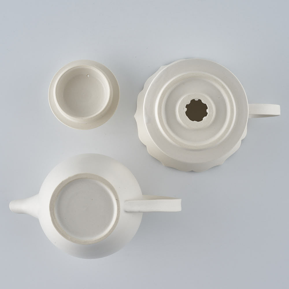 暮縞　フルールシリーズ　コーヒードリッパー＆サーバーA　白