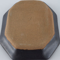 暮縞　ドットシリーズ　八角ドットリム長方形豆皿　黒