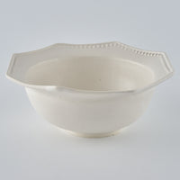 暮縞　ドットシリーズ　八角ドットリムボウル　白