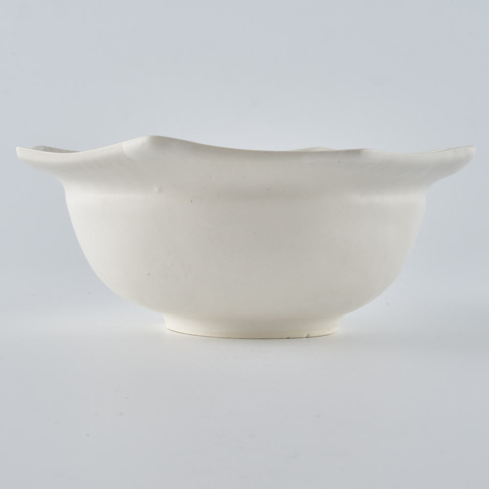 暮縞　ドットシリーズ　八角ドットリムボウル　白