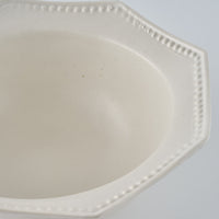 暮縞　ドットシリーズ　八角ドットリムボウル　白