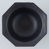 暮縞　ドットシリーズ　八角ドットリムボウル　黒