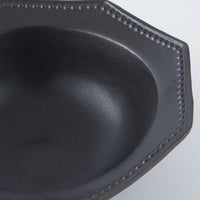 暮縞　ドットシリーズ　八角ドットリムボウル　黒