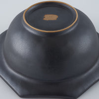 暮縞　ドットシリーズ　八角ドットリムボウル　黒