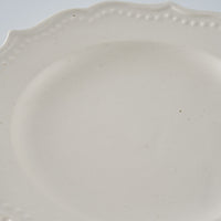 暮縞　ドットシリーズ　フルールドット小皿　白