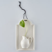 暮縞　ドットシリーズ　ドットアーチWall Vase　白