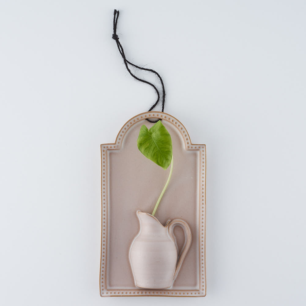 暮縞　ドットシリーズ　ドットアーチWall Vase　ライトグレー