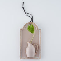 暮縞　ドットシリーズ　ドットアーチWall Vase　ライトグレー