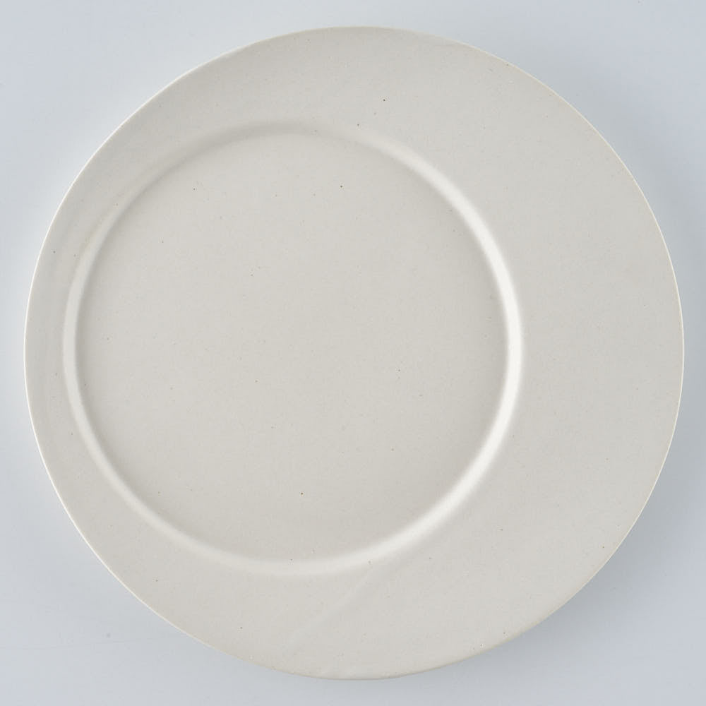 暮縞　白月シリーズ　シン白月皿M　白