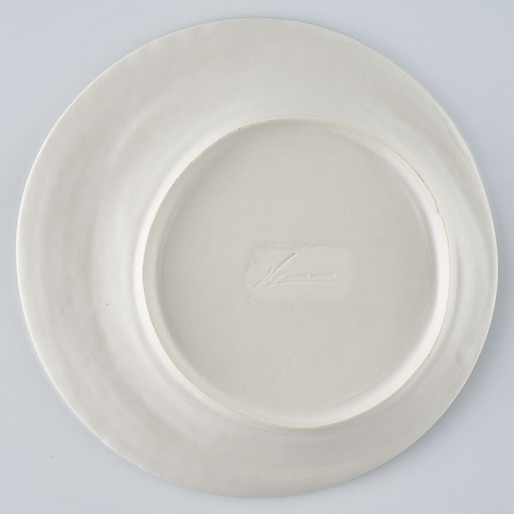 暮縞　白月シリーズ　シン白月皿M　白