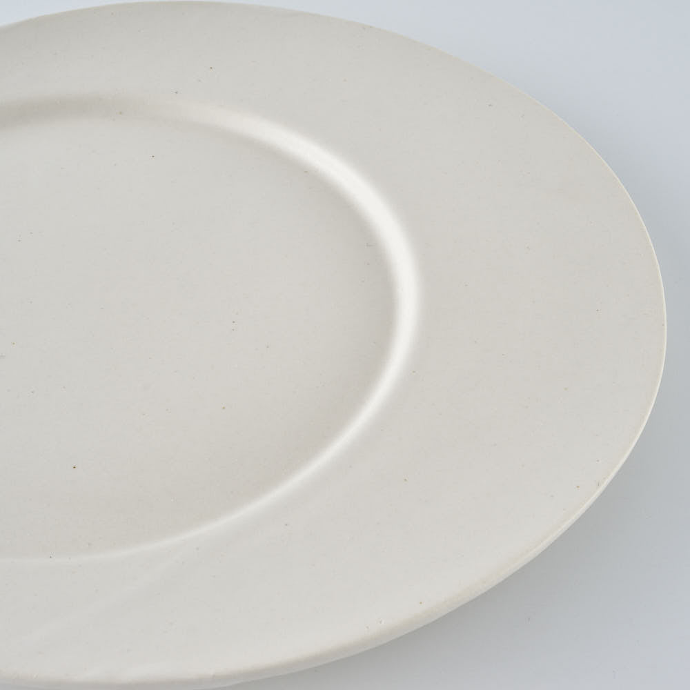 暮縞　白月シリーズ　シン白月皿M　白