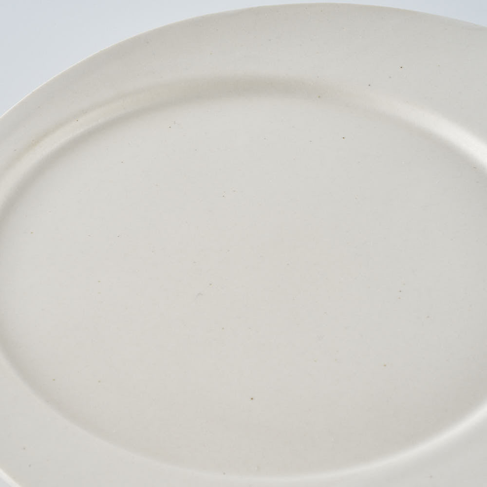 暮縞　白月シリーズ　シン白月皿M　白