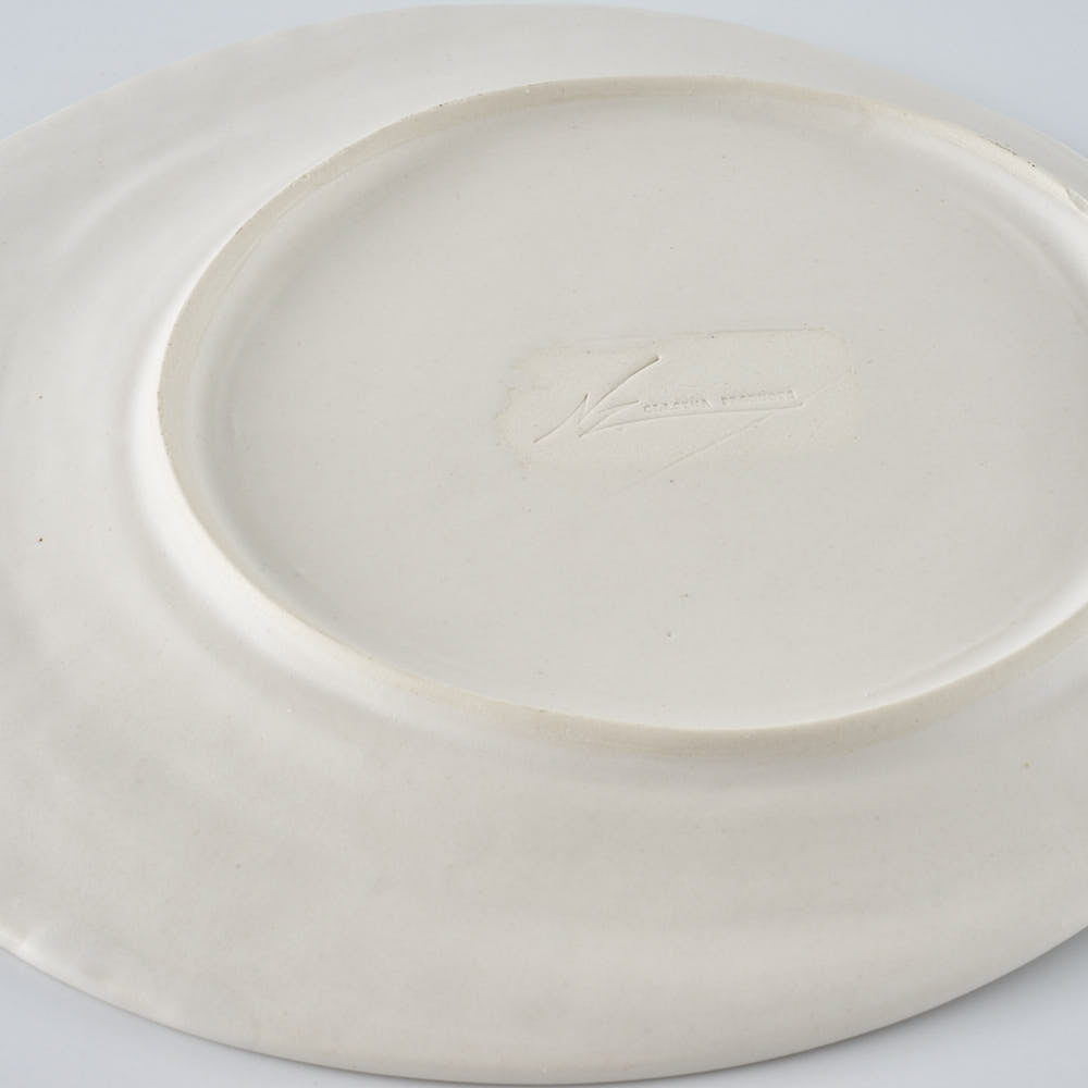 暮縞　白月シリーズ　シン白月皿M　白