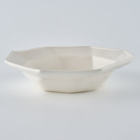 暮縞　八角シリーズ　八角スパイラル皿　白