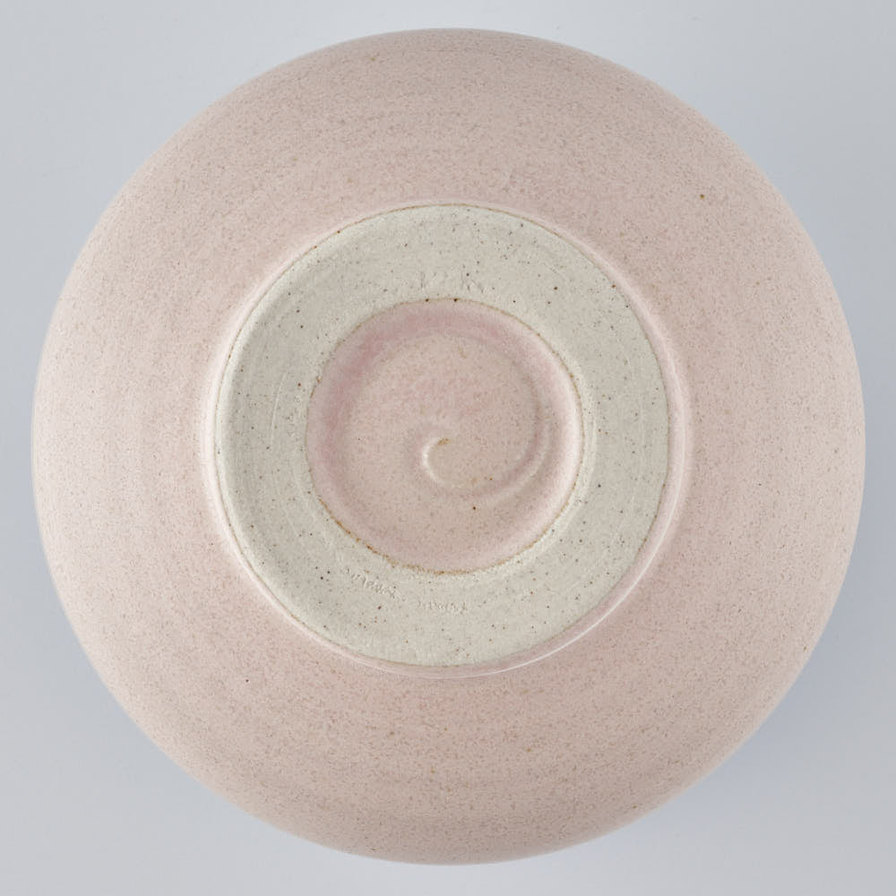 美濃焼　伸光窯　パステルジュレ 抹茶碗　パープル×ピンク