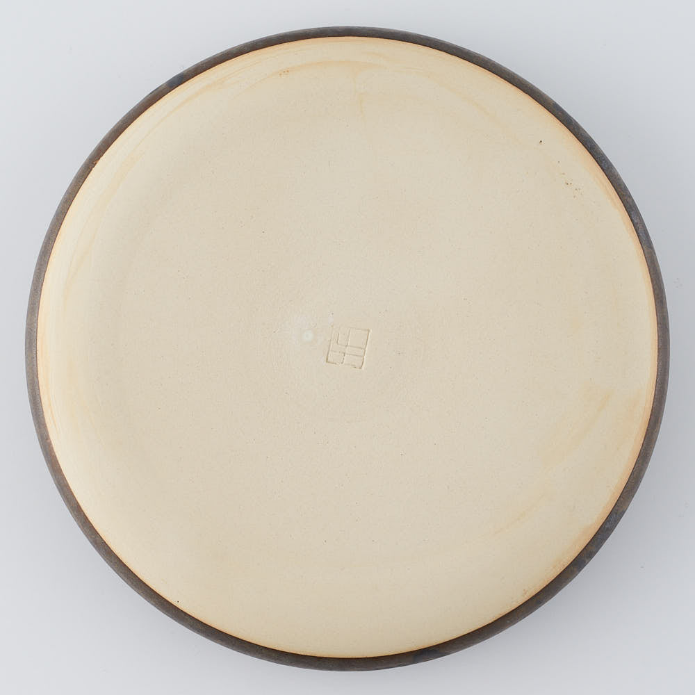 作家　堀有一郎　U-TU-RO PLATE　ブラックゴールド 作家　堀有一郎 陶磁器作家もの