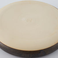 作家　堀有一郎　U-TU-RO PLATE　ブラックゴールド 作家　堀有一郎 陶磁器作家もの