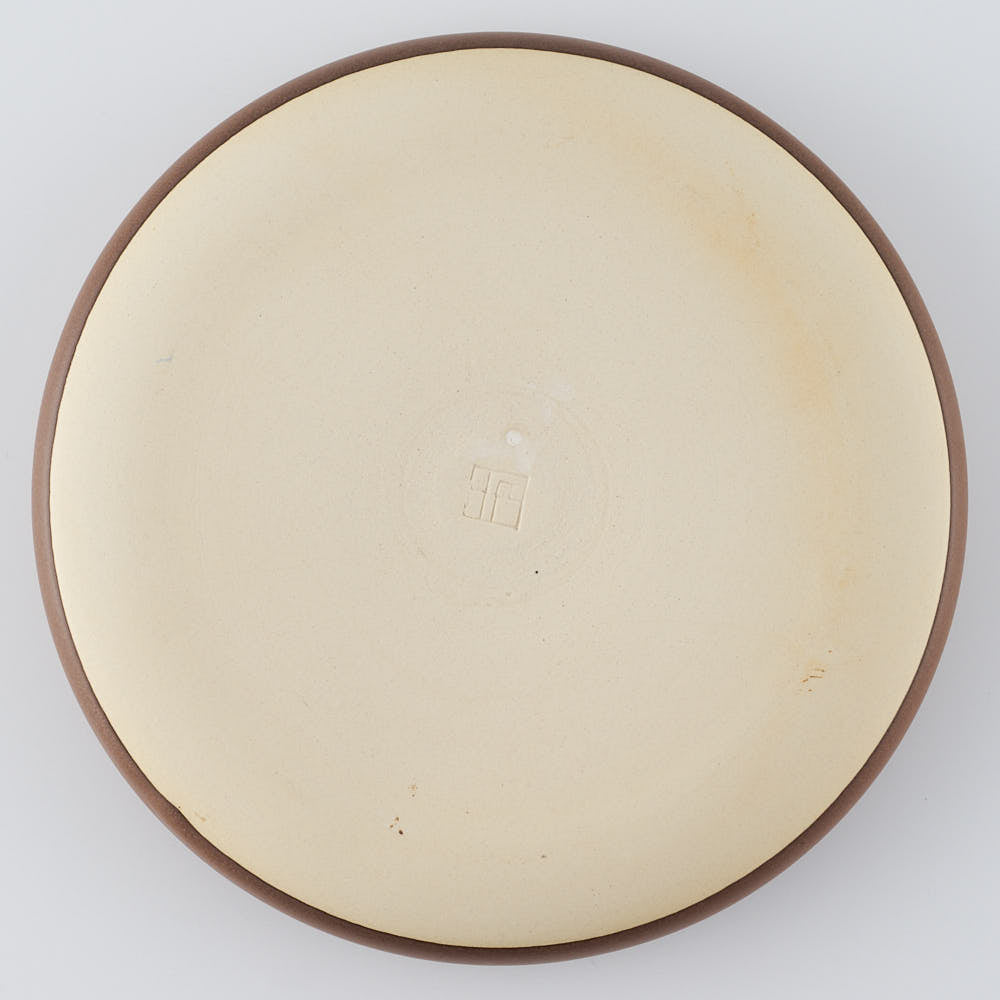 作家　堀有一郎　U-TU-RO PLATE　マットブラウン(大人の焼き物オリジナルカラー) 作家　堀有一郎 陶磁器作家もの