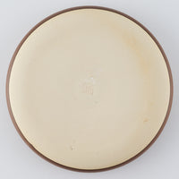 作家　堀有一郎　U-TU-RO PLATE　マットブラウン(大人の焼き物オリジナルカラー) 作家　堀有一郎 陶磁器作家もの