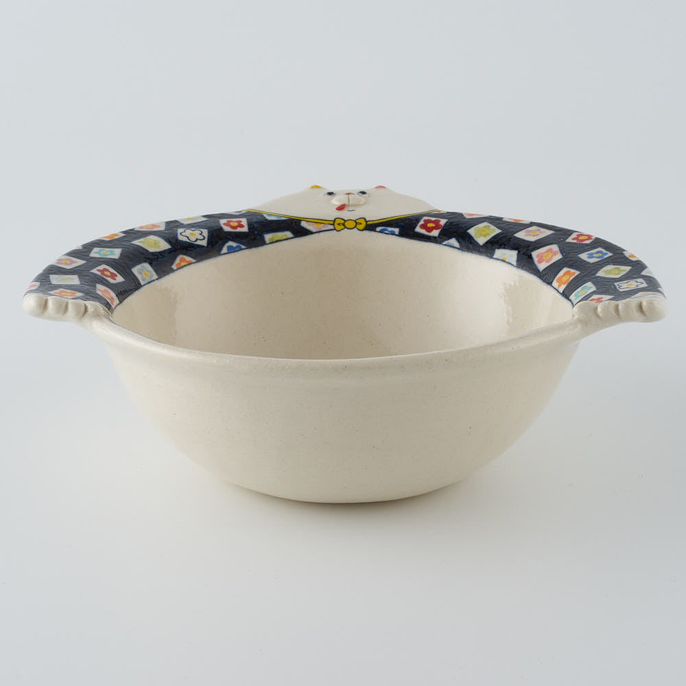 作家　島田文　クマボウル　花柄　A