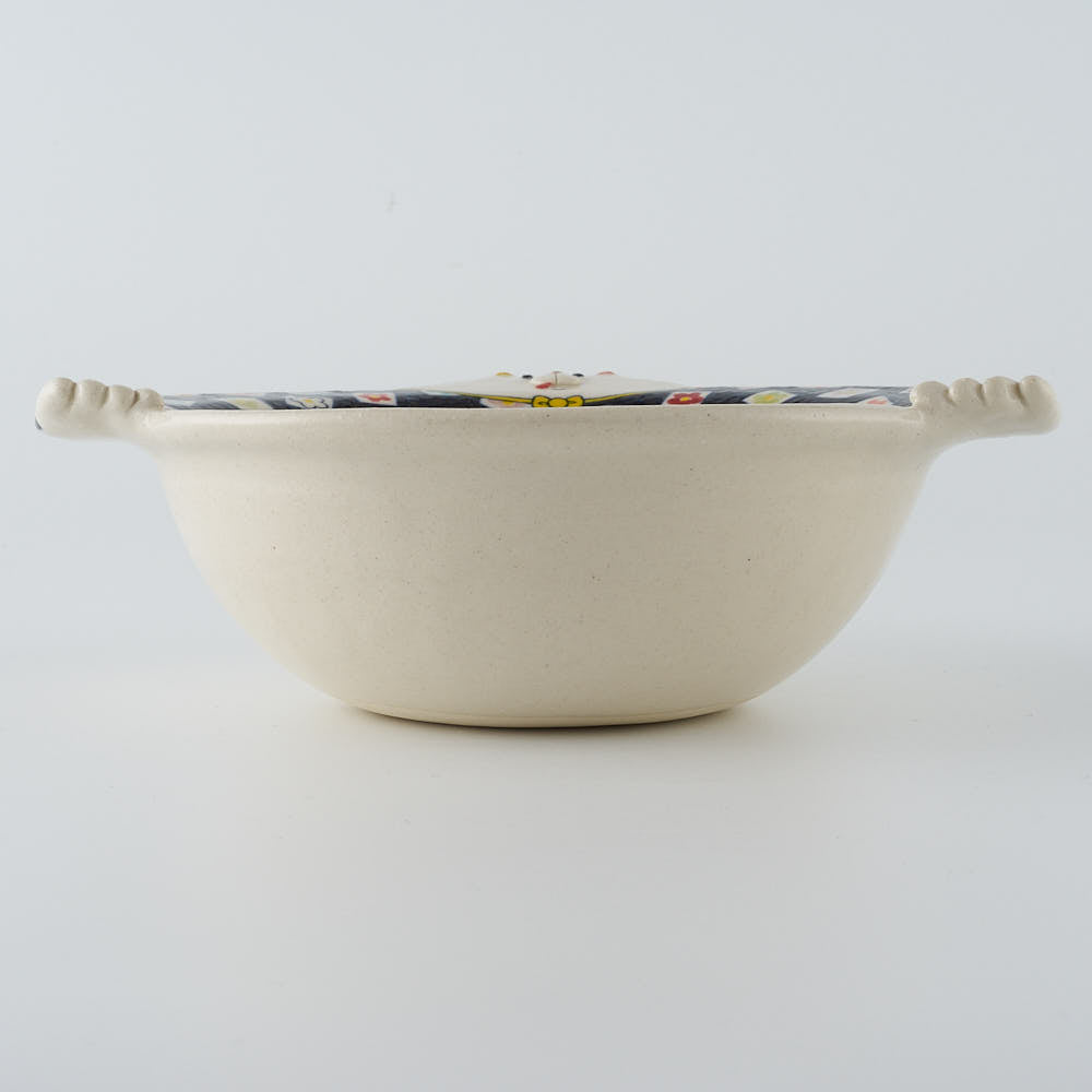 作家　島田文　クマボウル　花柄　A