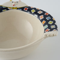 作家　島田文　クマボウル　花柄　A