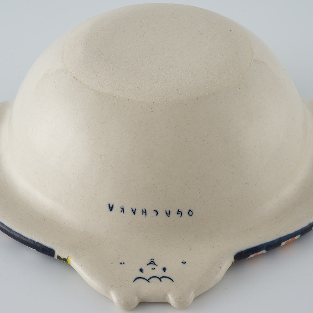 作家　島田文　クマボウル　花柄　A