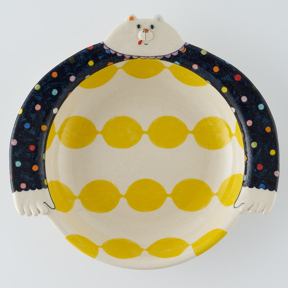 作家　島田文　クマ皿　レモン　C