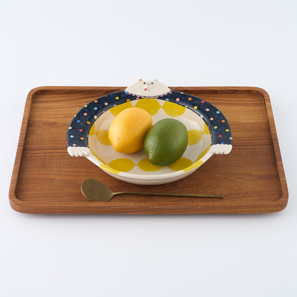 作家　島田文　クマ皿　レモン　C