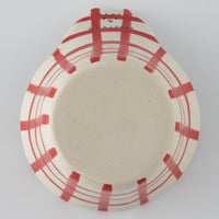 作家　島田文　チェックマどんぶり　赤