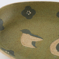 作家　田中遼馬　オーバルボウル/ペンギン/重ねグリーン 苔色工房 陶磁器作家もの