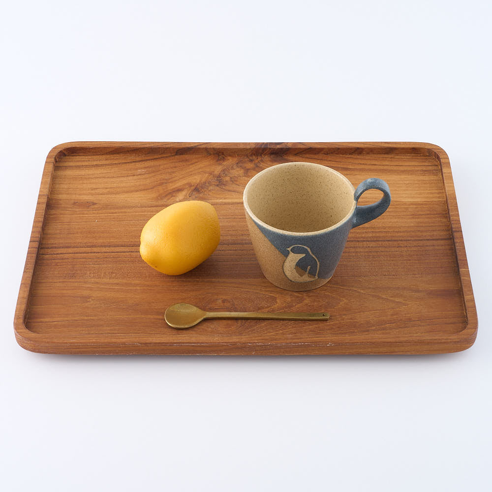 作家　田中遼馬　上とってカップ/ツートンペンギン/マスタード 苔色工房 陶磁器作家もの