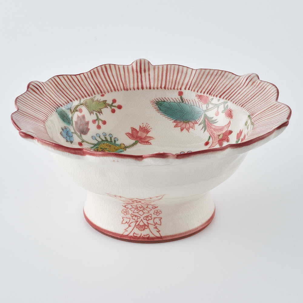 うつつ窯　作家　稲積佳谷　伝説の怪獣　輪花コンポート（小） うつつ窯　作家　稲積佳谷 陶磁器作家もの