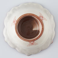 うつつ窯　作家　稲積佳谷　伝説の怪獣　輪花コンポート（小） うつつ窯　作家　稲積佳谷 陶磁器作家もの