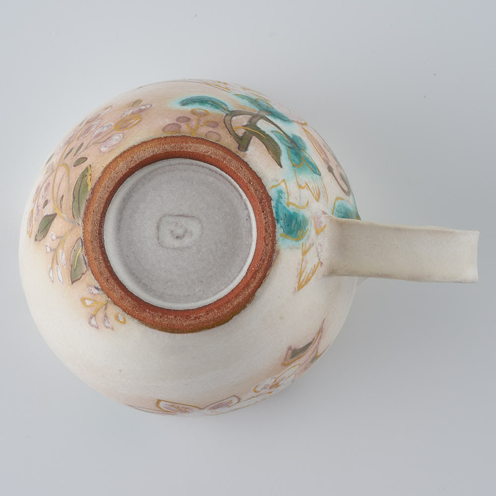 うつつ窯　作家　稲積佳谷　夢窓華　マグカップ　ピンク