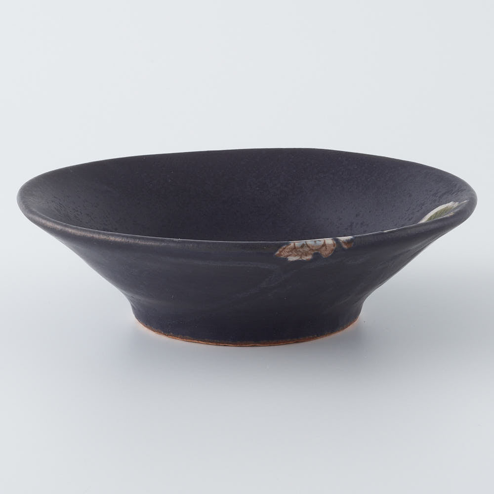 うつつ窯　作家　稲積佳谷　夢窓華　小鉢　濃紺