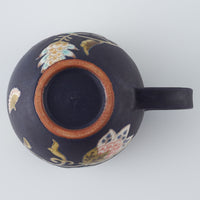 うつつ窯　作家　稲積佳谷　夢窓華　丸形マグカップ　濃紺 うつつ窯　作家　稲積佳谷 陶磁器作家もの