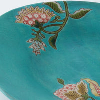 うつつ窯　作家　稲積佳谷　夢窓華　オーバル深皿（大）　トルコ