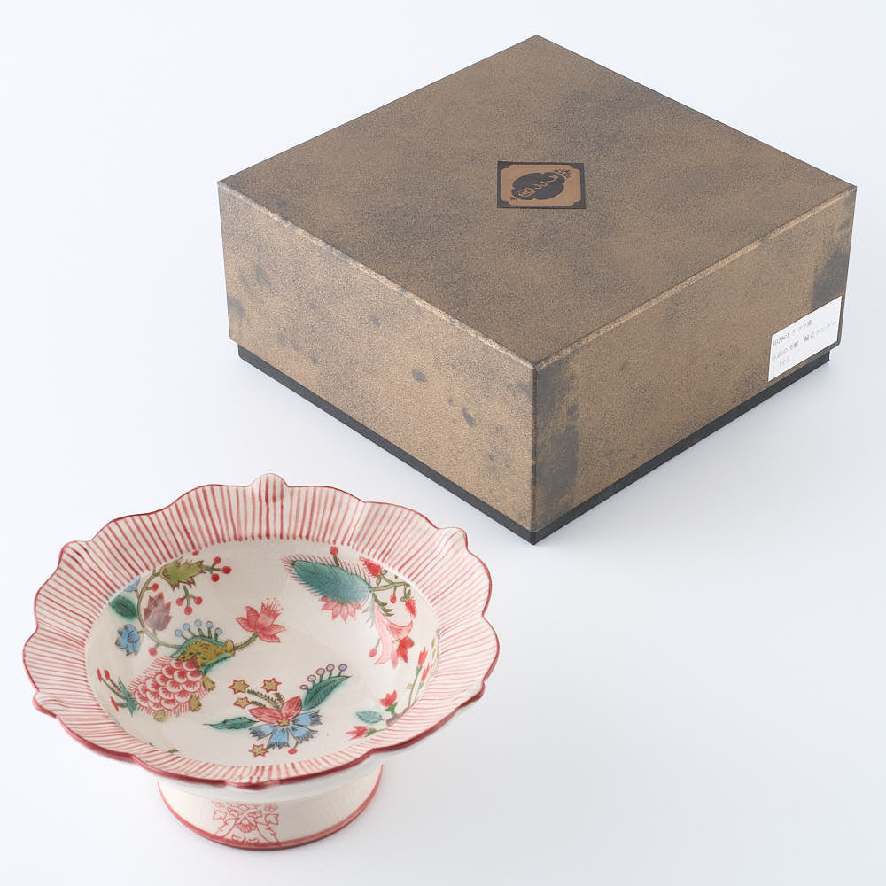 うつつ窯　作家　稲積佳谷　伝説の怪獣　輪花コンポート（小） うつつ窯　作家　稲積佳谷 陶磁器作家もの