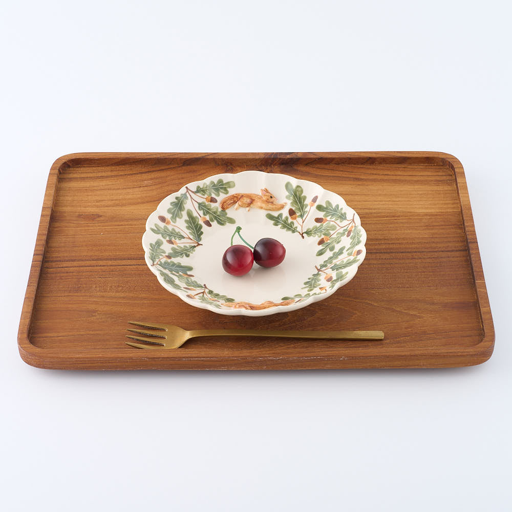 Sugar Poppo　跳ねリス輪花鉢 Sugar Poppo 陶磁器作家もの
