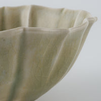 作家　宮田竜司　灰釉　稜花　碗 作家　宮田竜司 陶磁器作家もの